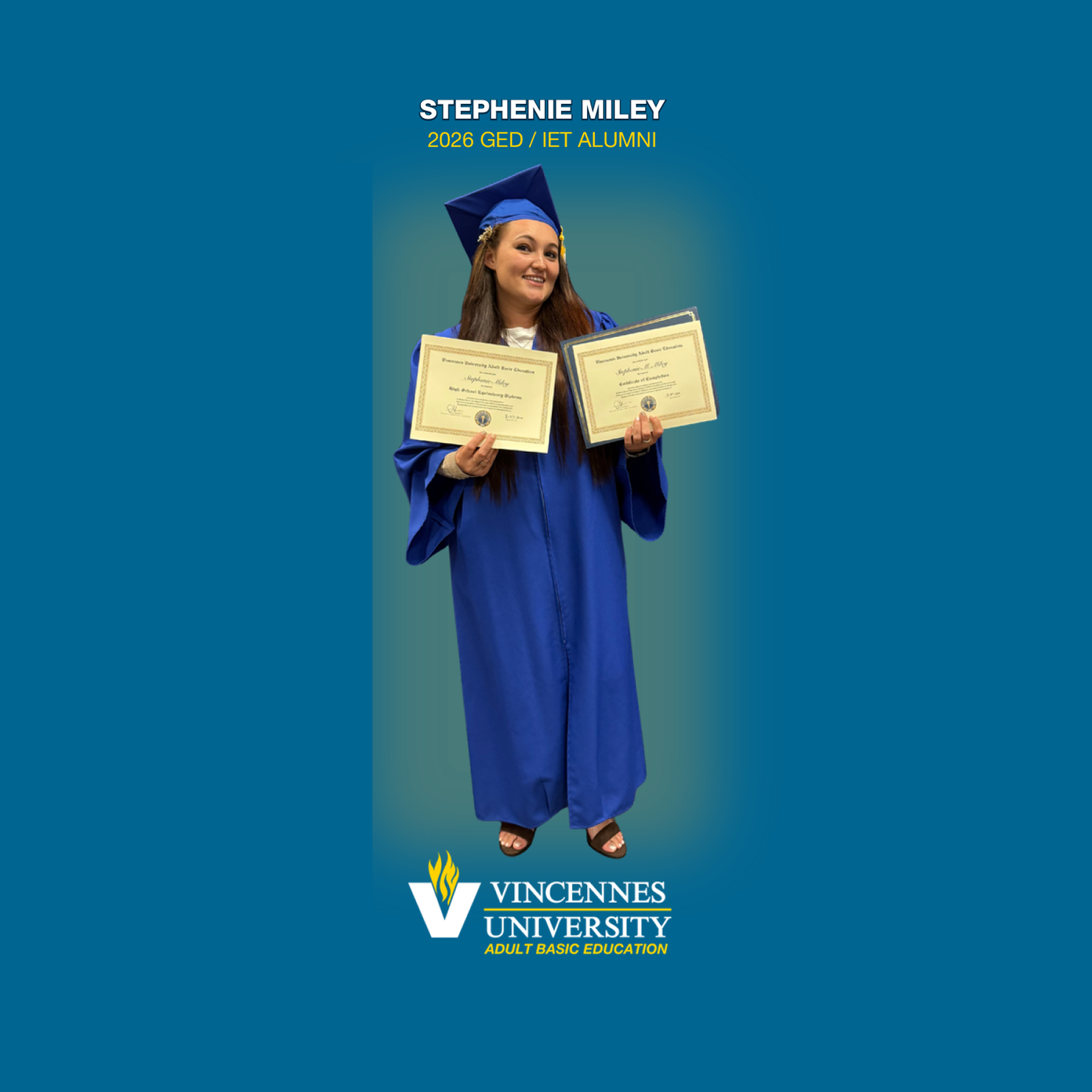 Stephenie's Story: Stephenie Miley 2026 GED / IET Alumni