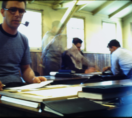 Engineering students at work