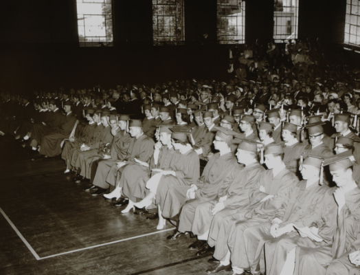 Graduation Ceremony Auditorium in the 1950s