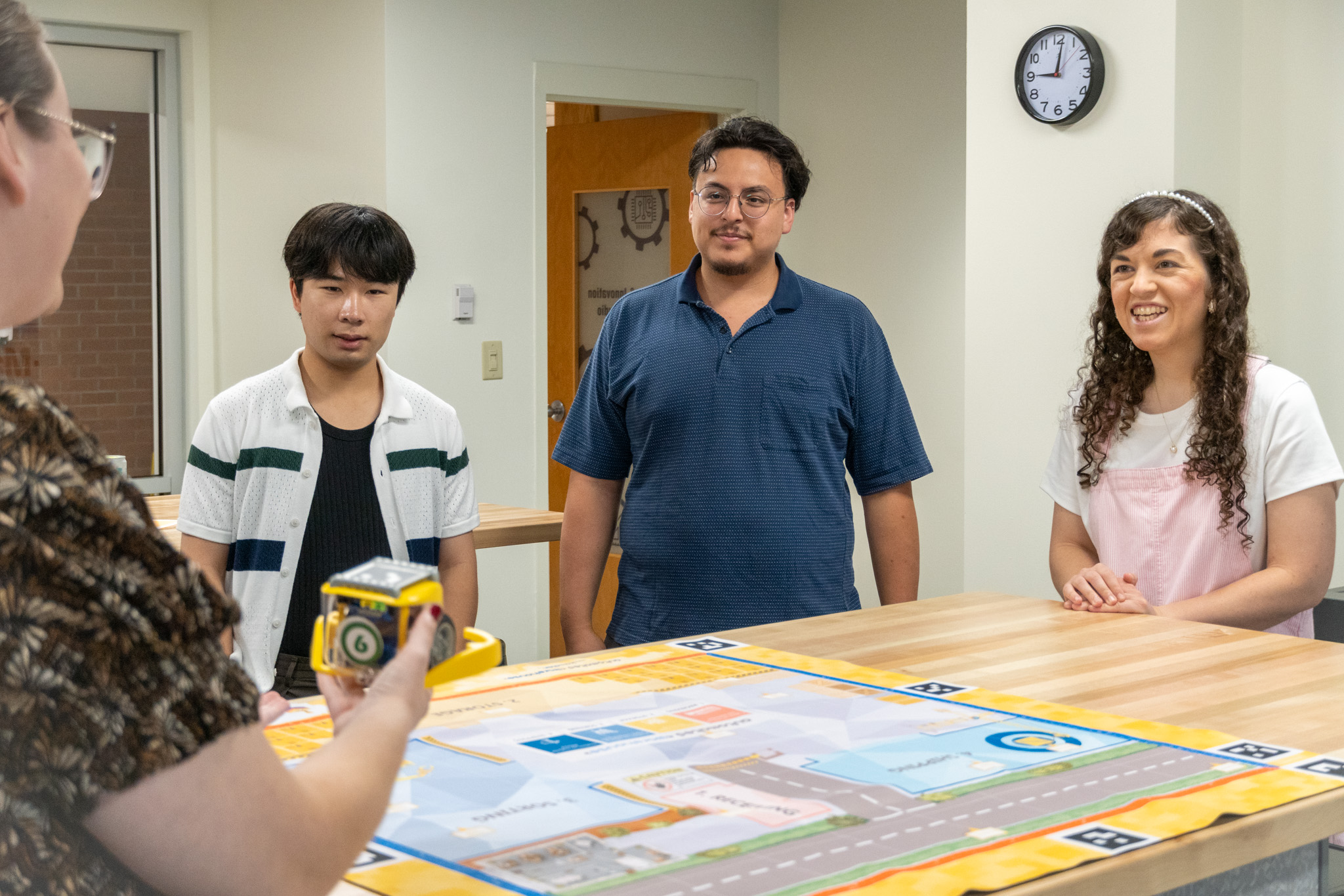 students working together in the classroom