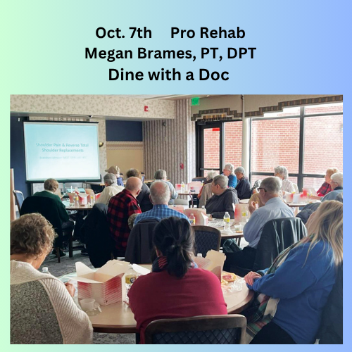 october 7th dine with a doc