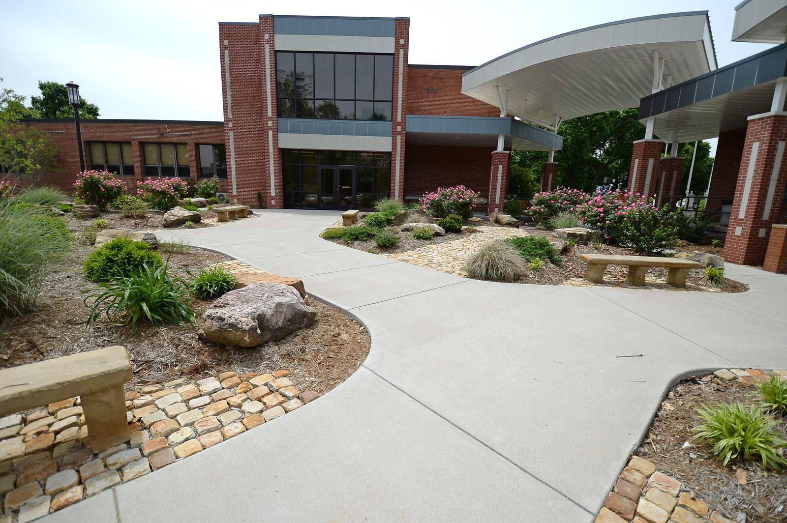Front view of the Welch Administration building