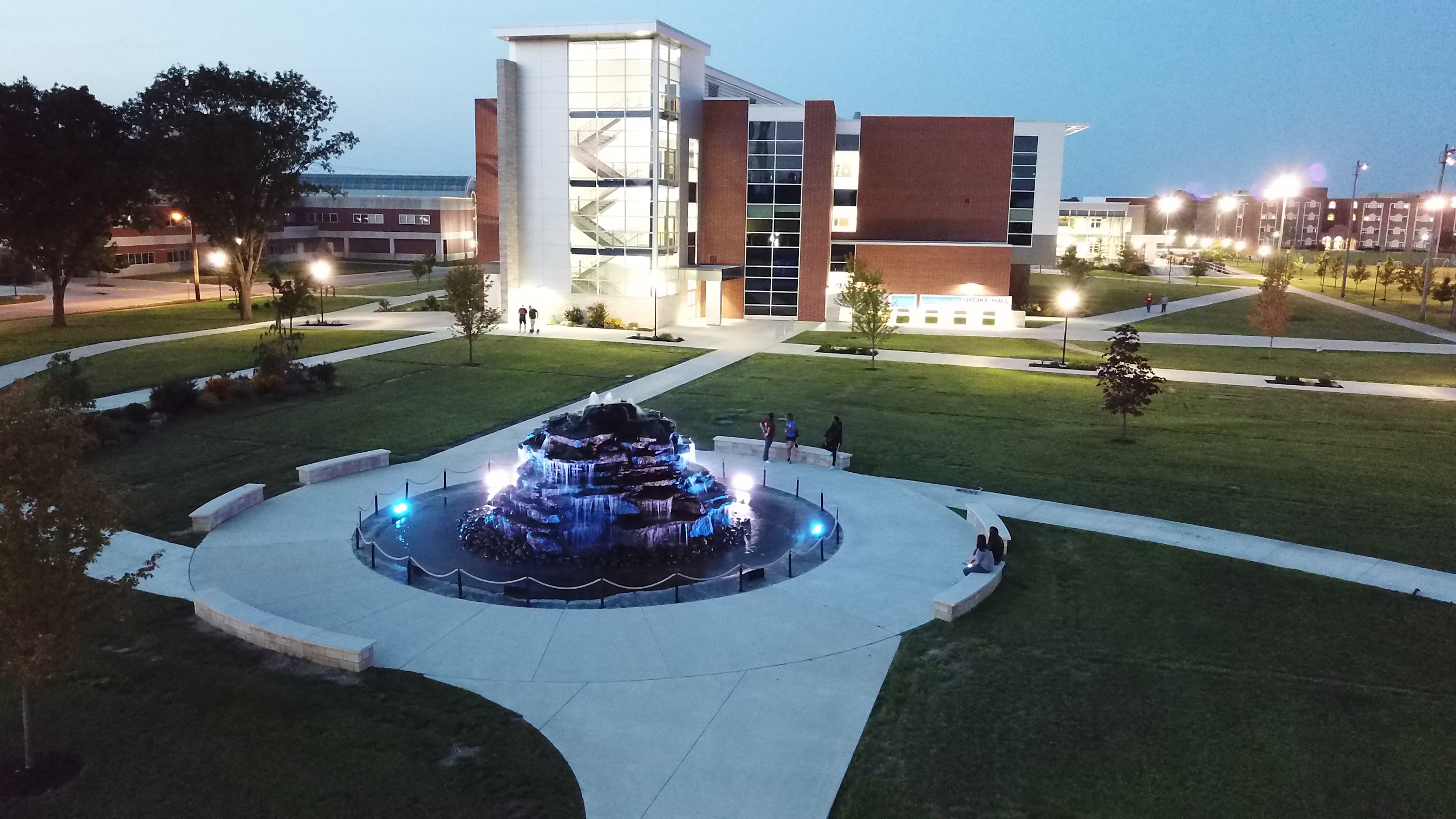 vu campus at night