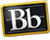 Blackboard icon with Bb in the middle
